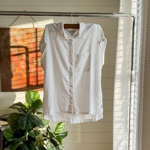 Orvis White Short Sleeve Button-Up Shirt